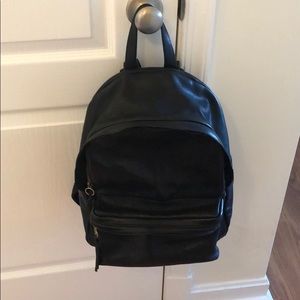 Leather backpack